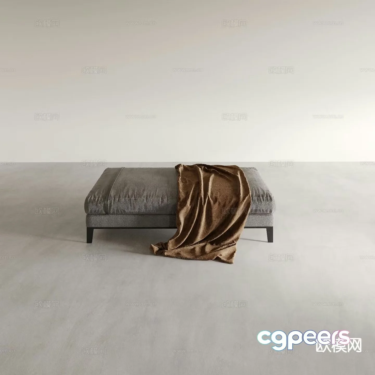 Sofa stool shoe changing stool bench 3d model