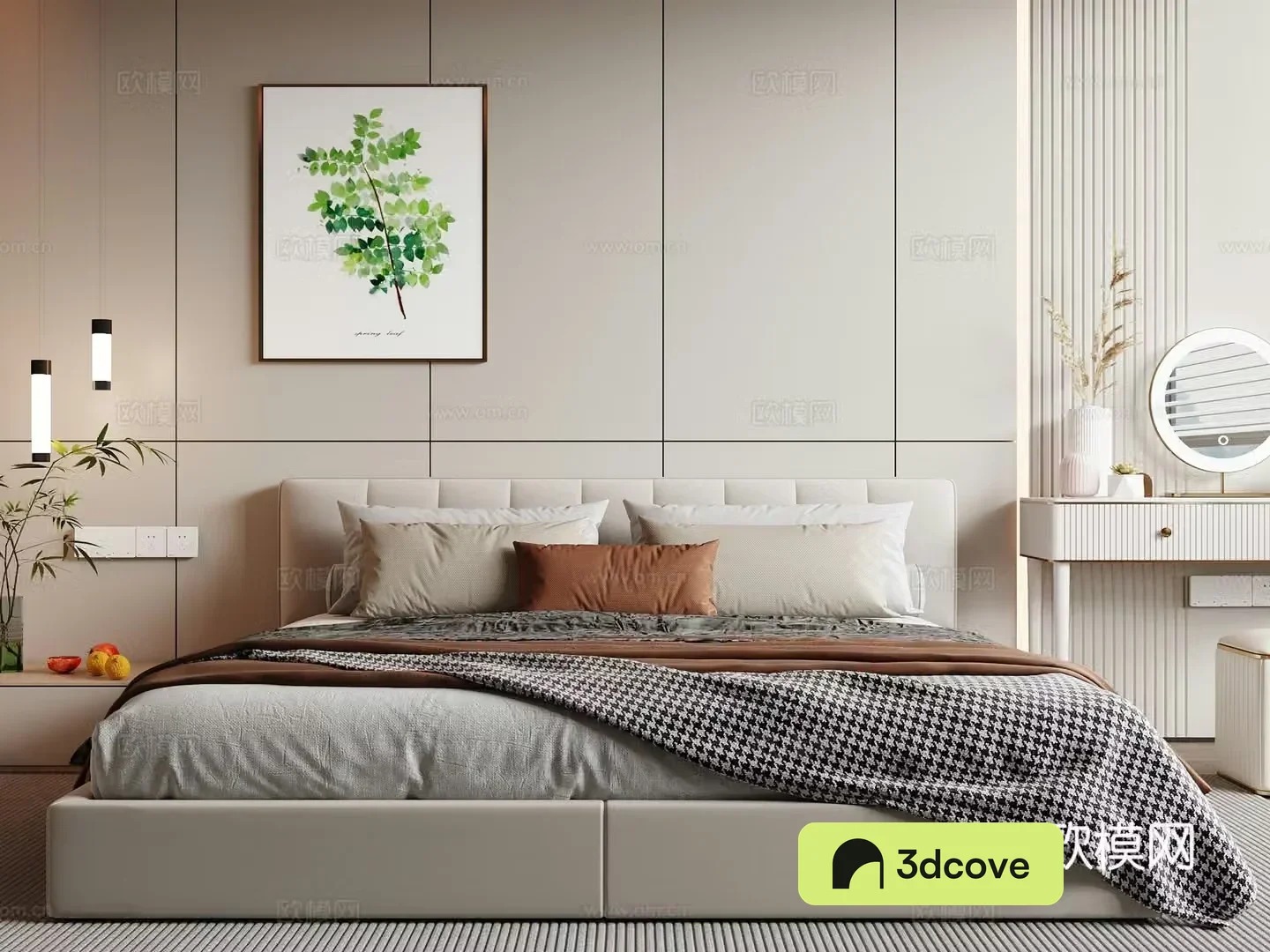 Modern double bed