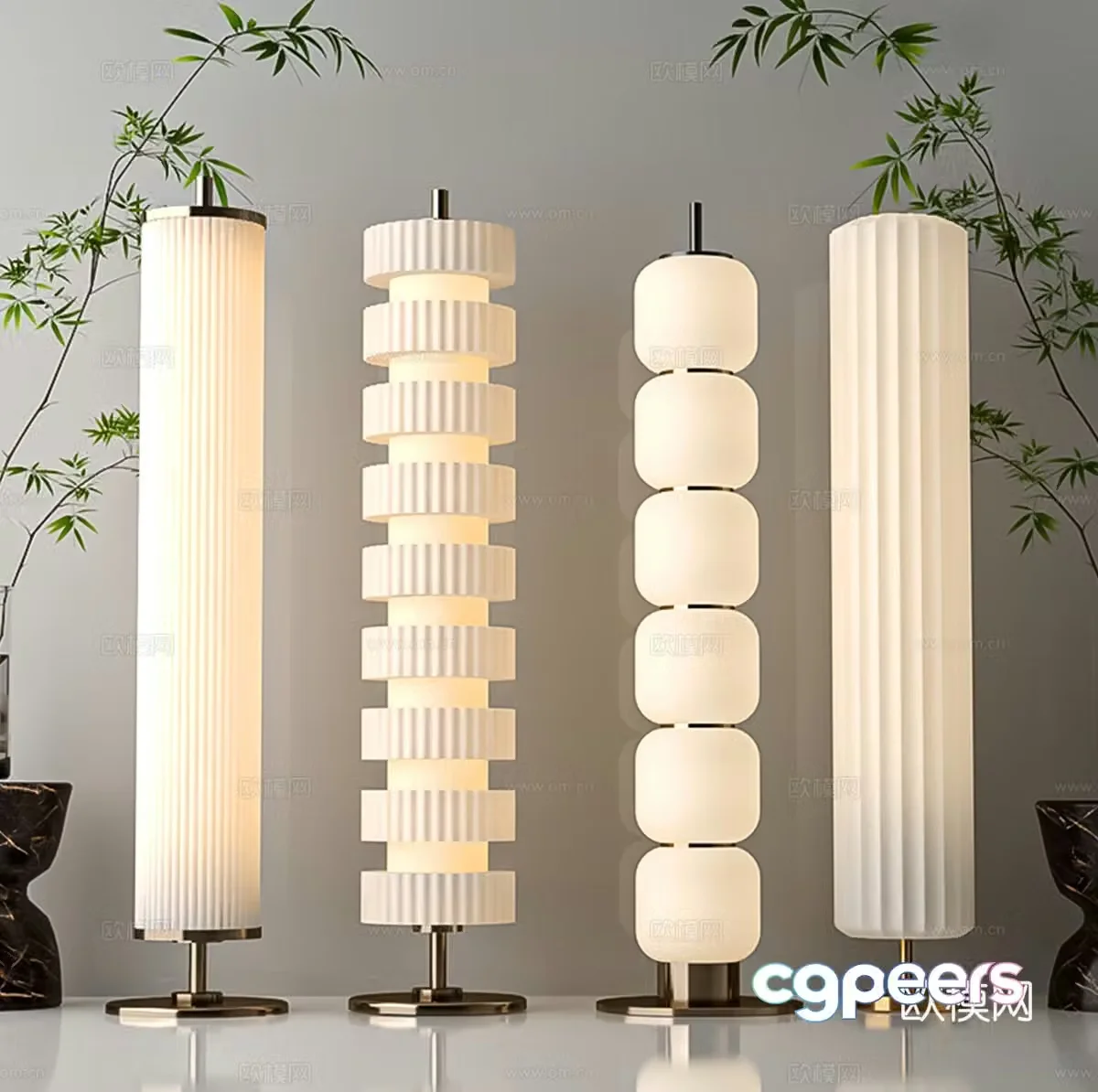 Modern floor lamp 3d model