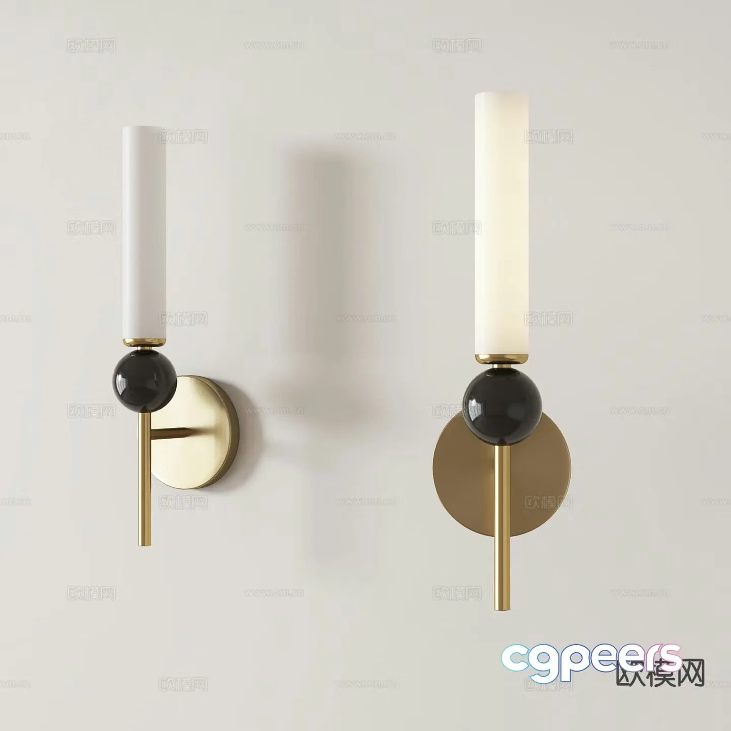 Light luxury wall lamp 3D model
