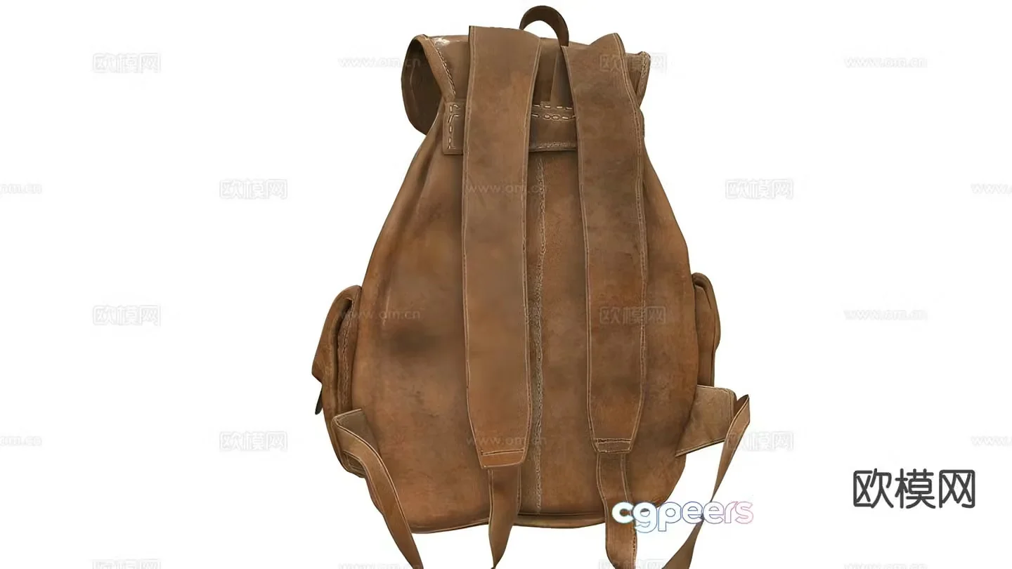 Marching backpack travel bag backpack 3d model
