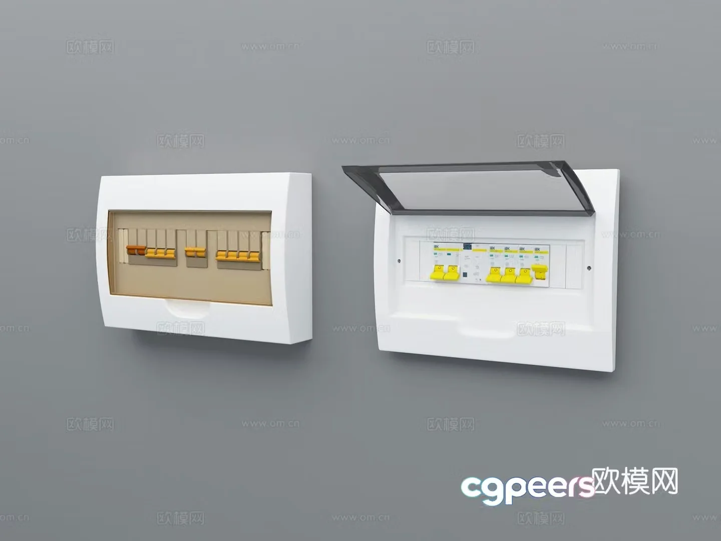 3D model of meter box