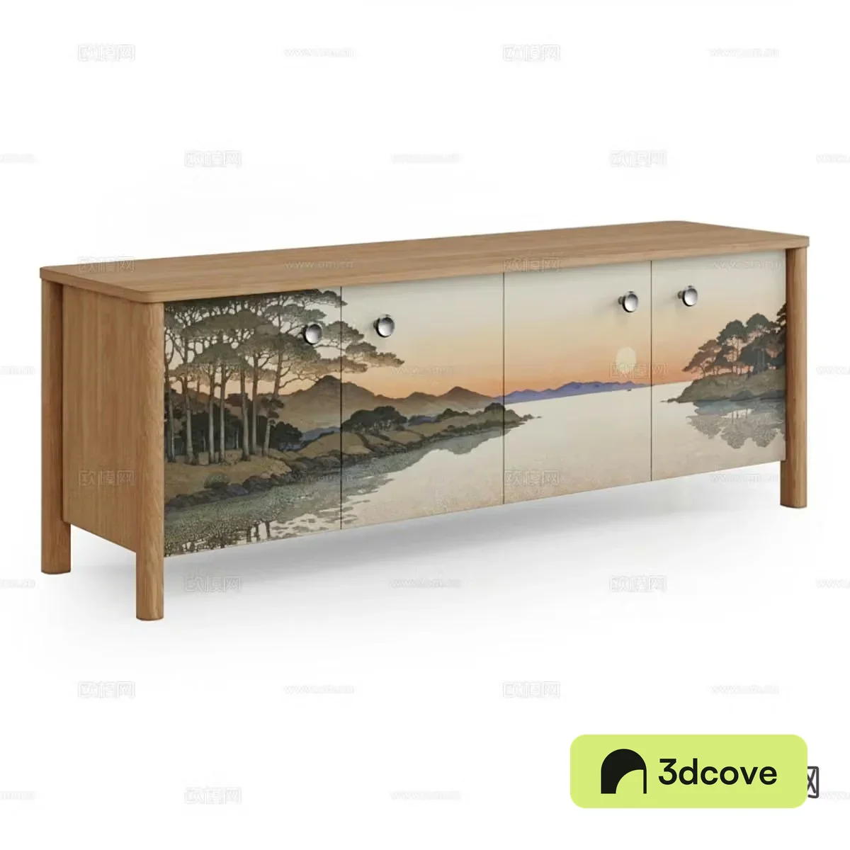 Nordic TV cabinet 3d model