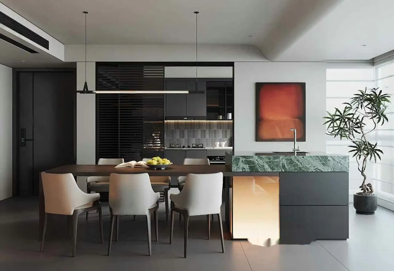 Modern Kitchen Island 3D Model – 10320 – VRAY Render