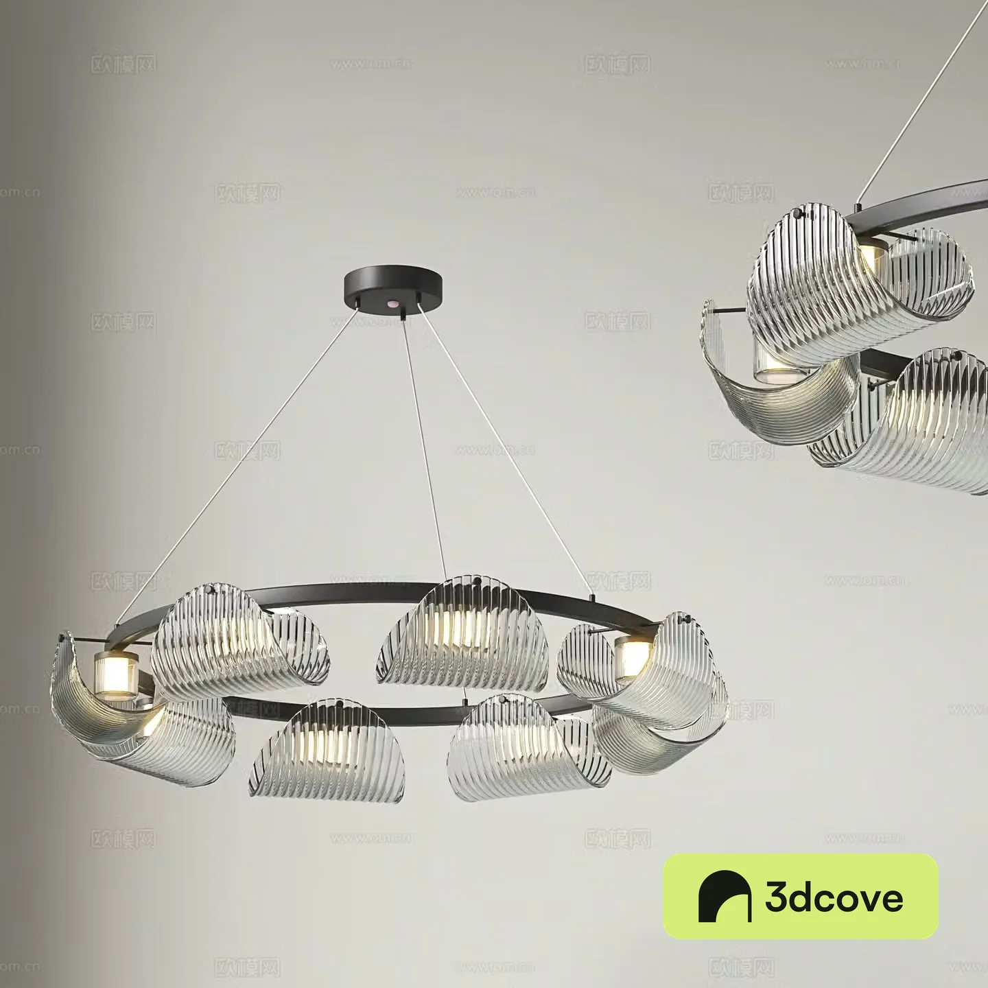 Nordic chandelier living room chandelier glass chandelier