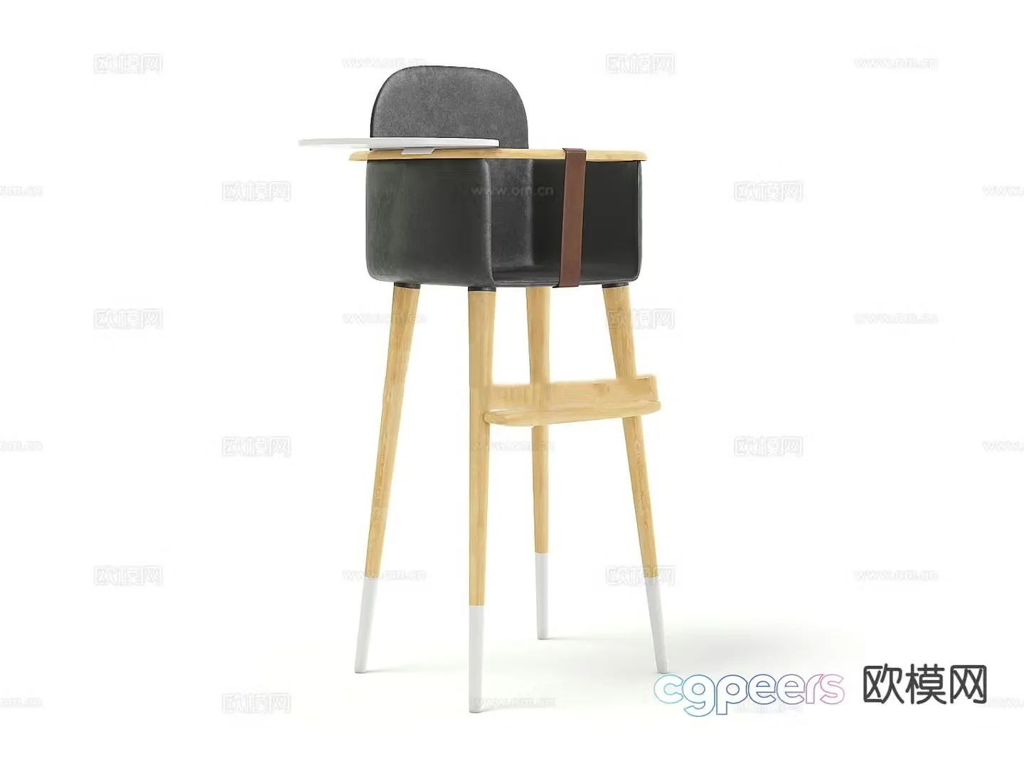 Children’s dining chair baby chair baby chair 3d model