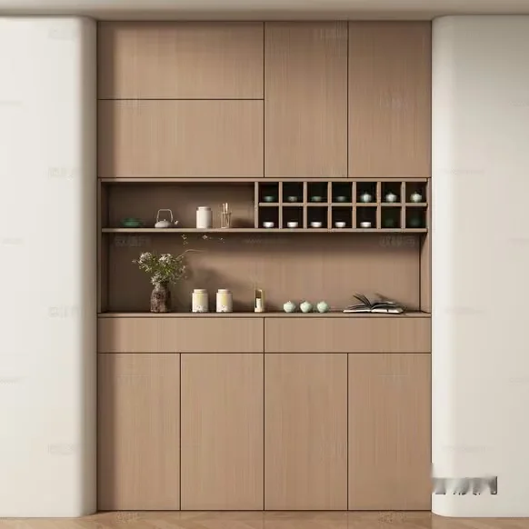 Modern Wooden Shelf 3D Model – 11120 – VRAY Render