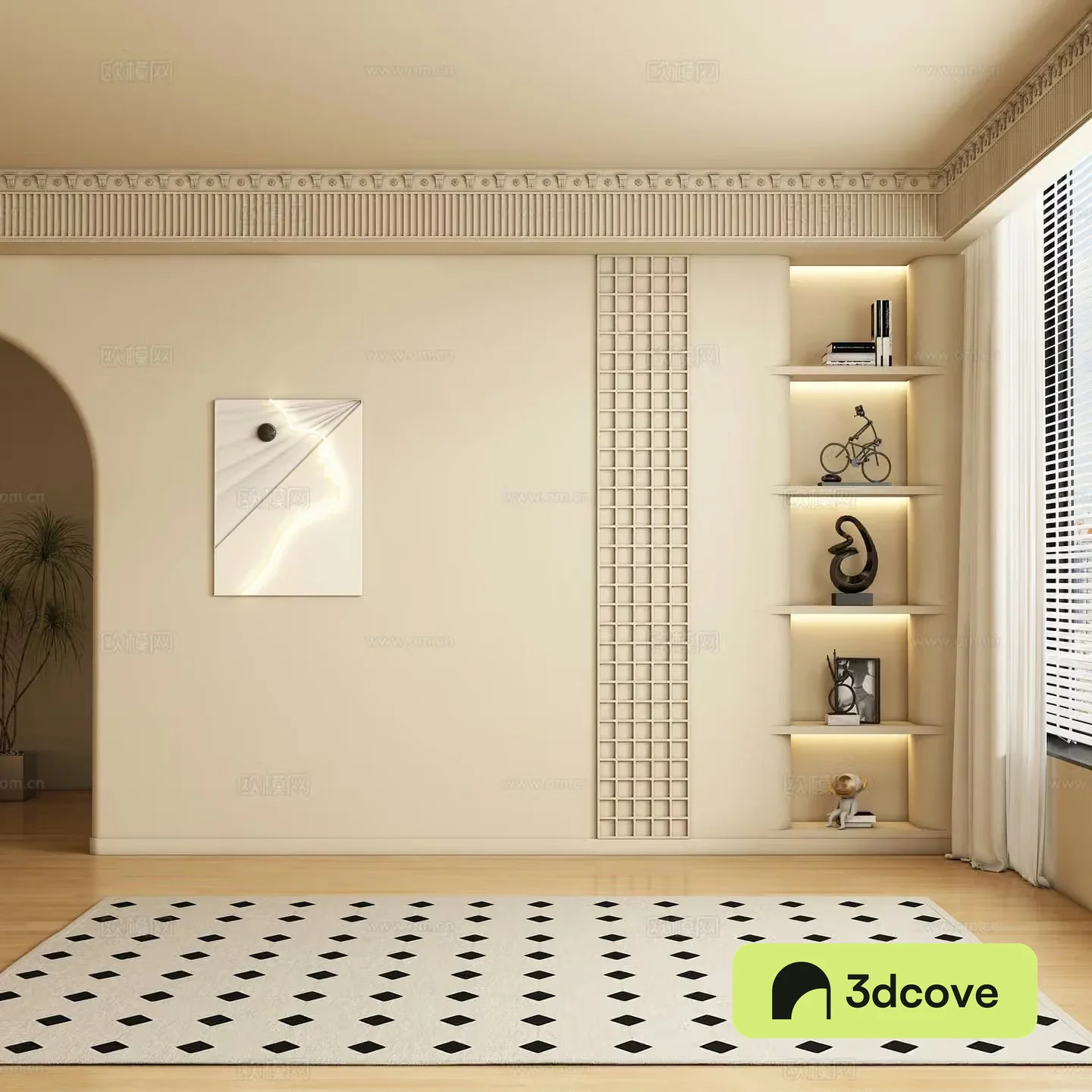 French background wall sofa background