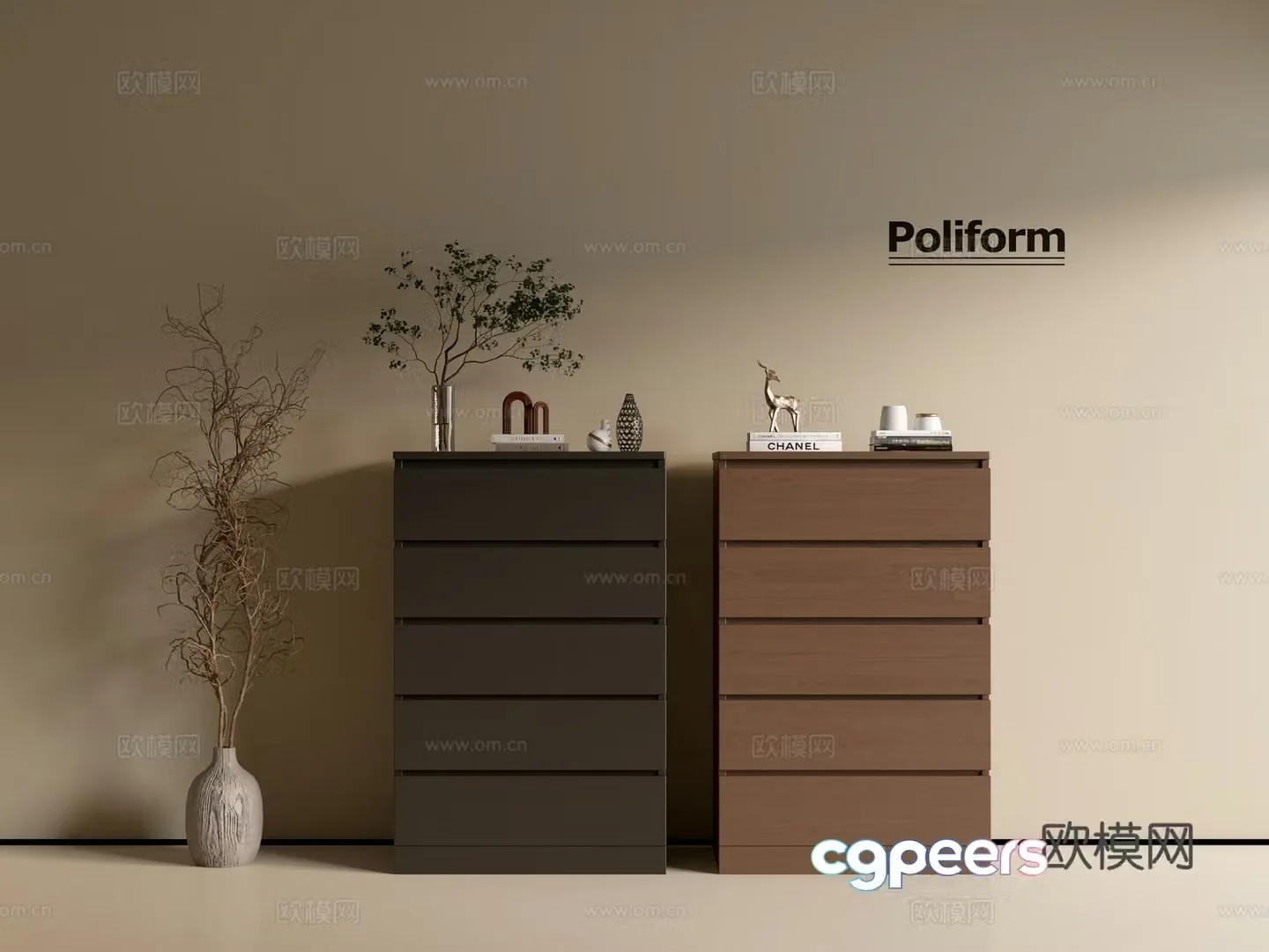 Wasabi Wood Grain Cabinet Ins Wind Minimalist Wind Cabinet Overall Cabinet Side Cabinet Balcony Cabinet Storage 3D Model