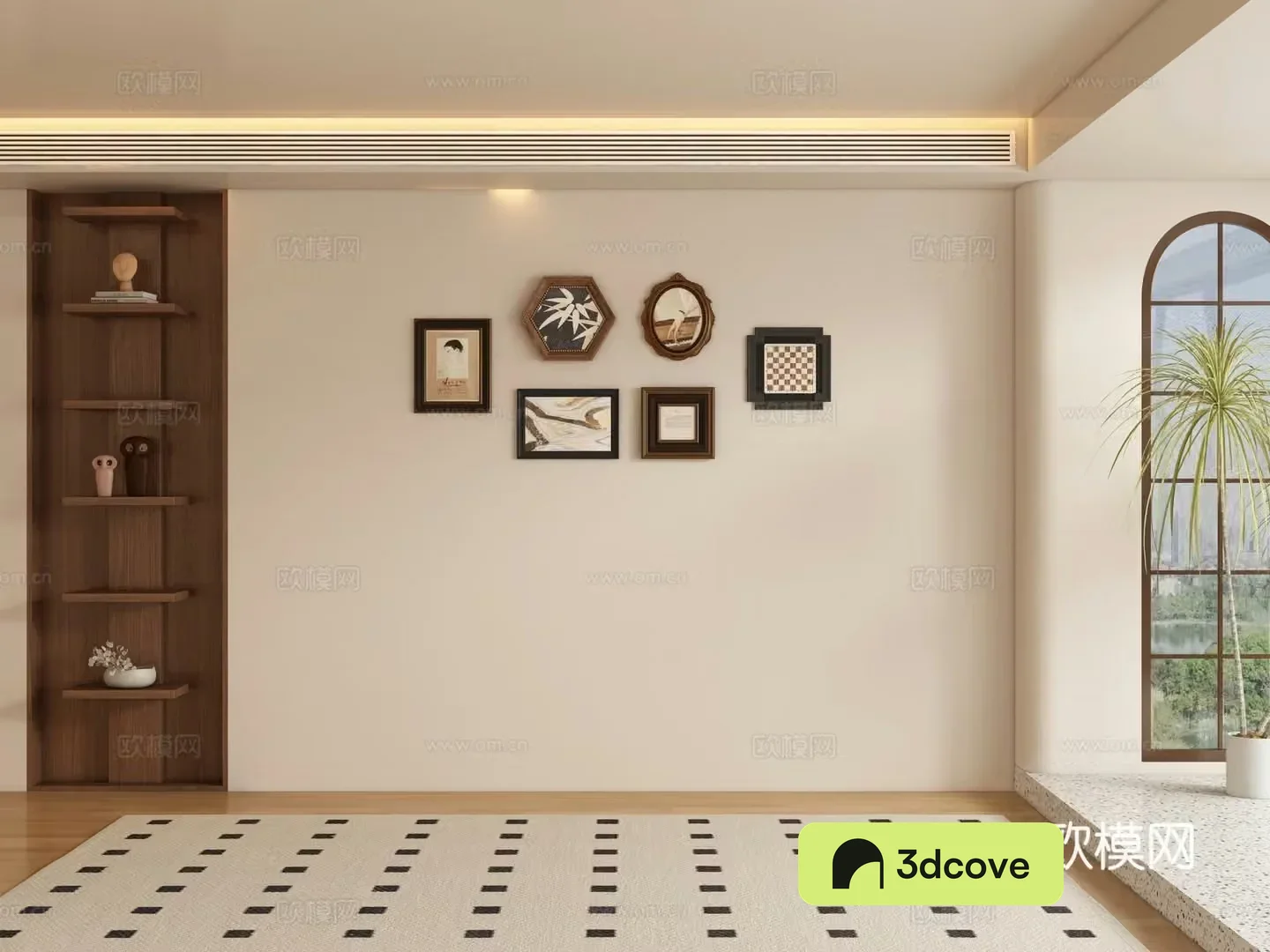 Medieval style background wall sofa background