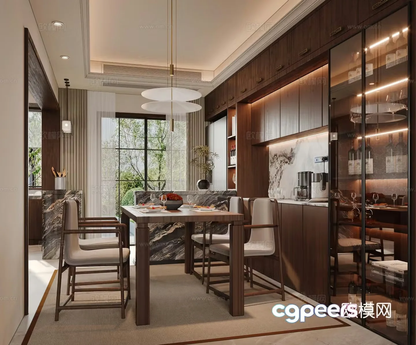 New Chinese restaurant 3D model