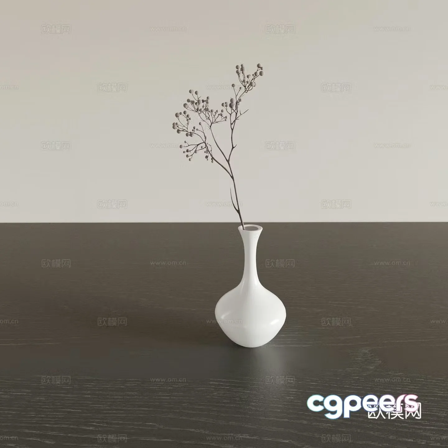 Vase Flower Art Flower Arrangement Green Plant Bonsai Pot Plant Indoor Green Plant Plant Ornament 3D Model