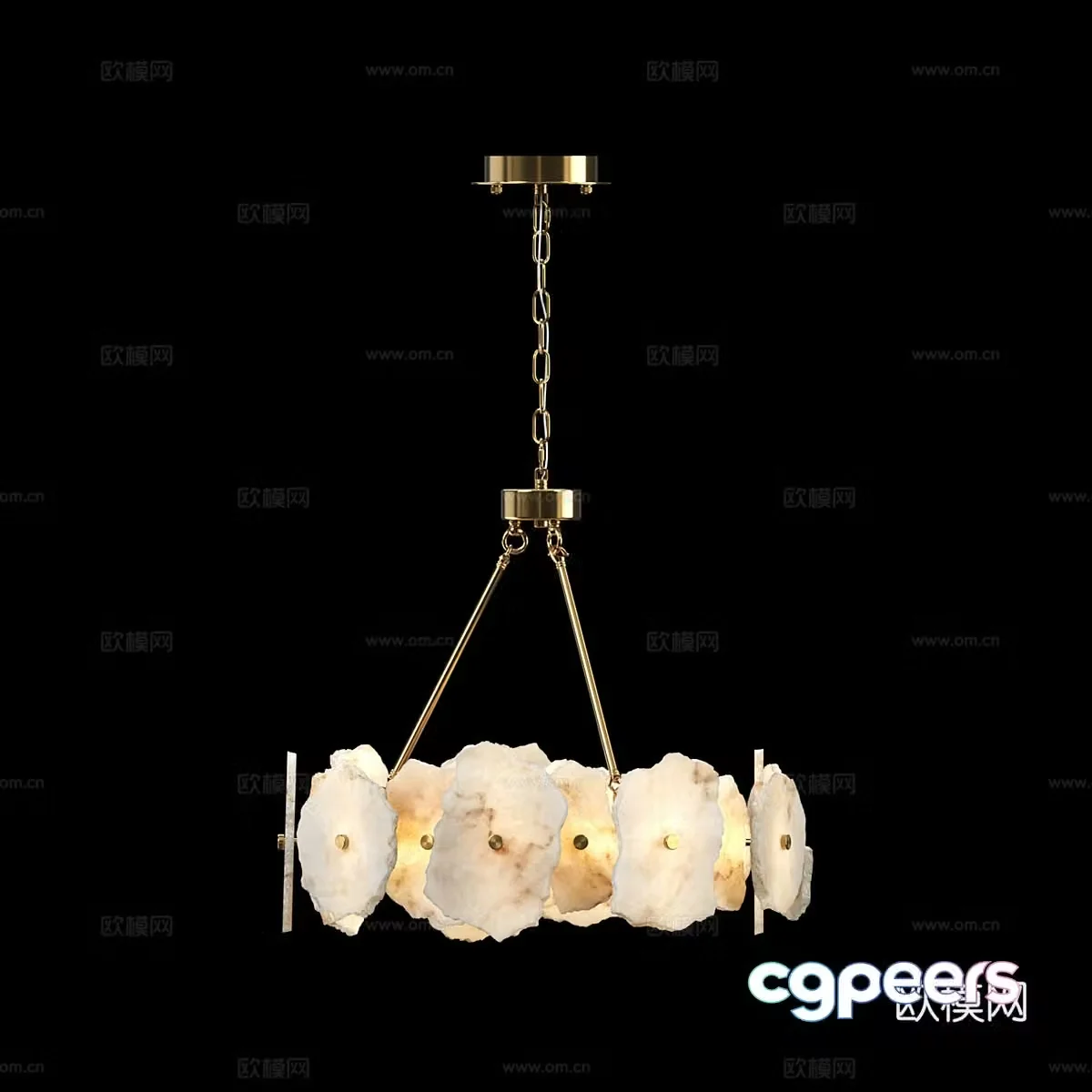 Modern simple light luxury chandeliers chandeliers simple chandeliers living room chandeliers decorative chandeliers 3D model