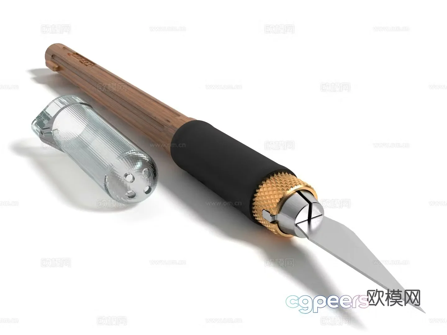 Modern style engraving knife 3d model