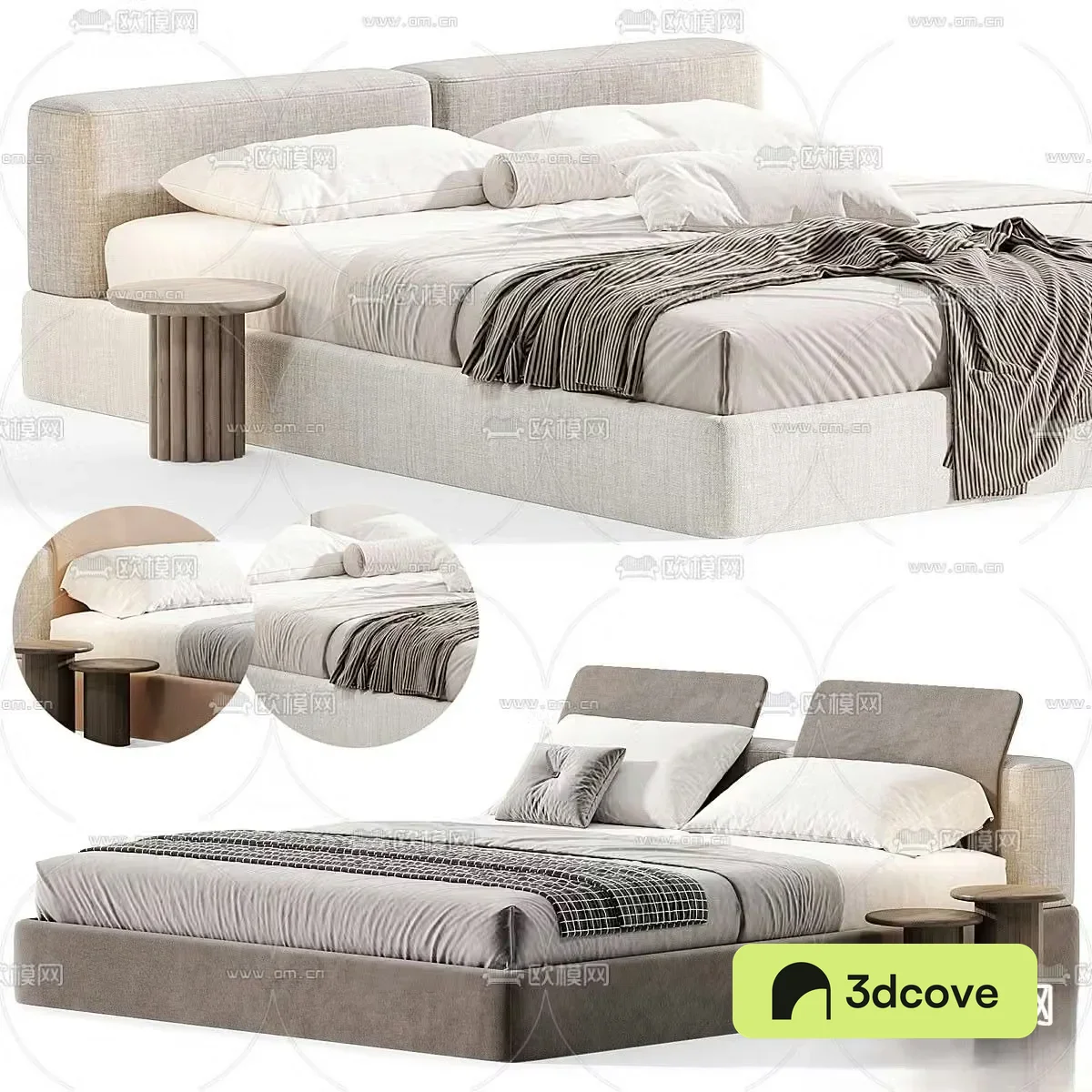 Modern double bed