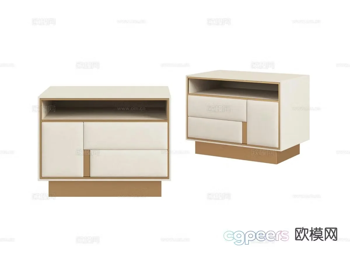 Visionnaire-BELOVED bedside table 3d model