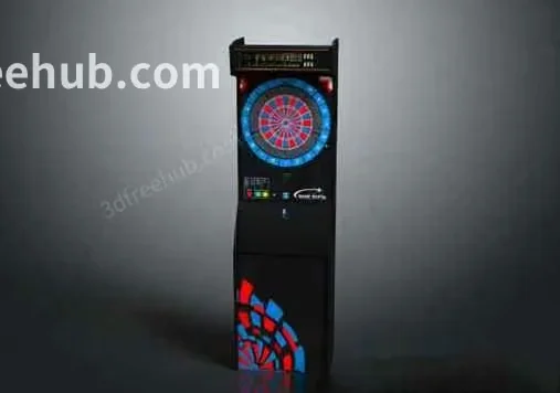 A Dartboard Display 3D Model – 22639 – VRAY Render