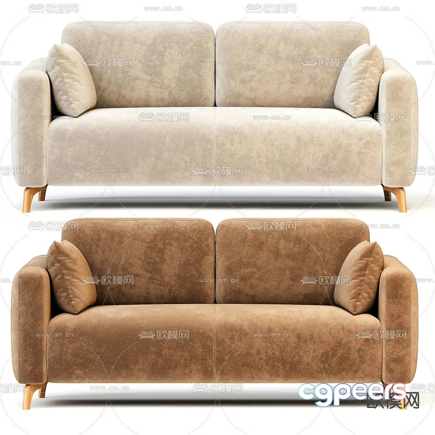 Modern love sofa 3d model