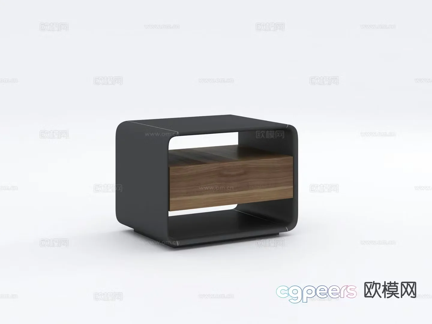 Modern bedside table 3d model