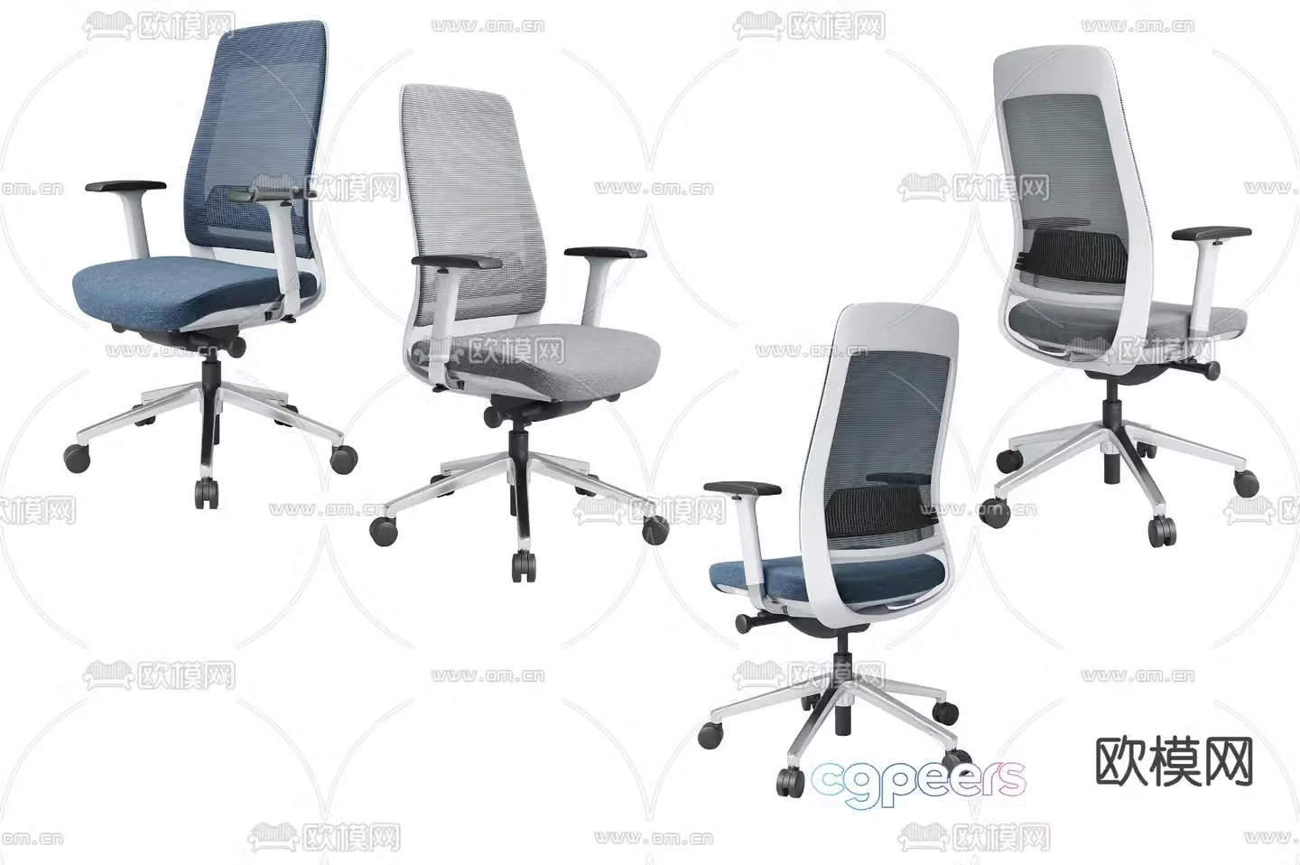 Office chair staff chair 3d model