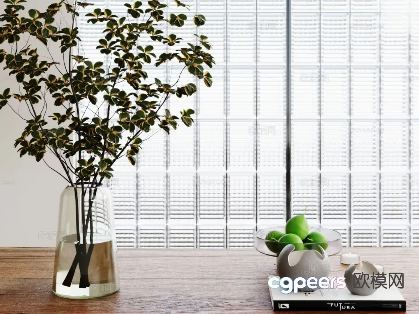 Modern Home Decor 3D Model – 6826 – VRAY Render