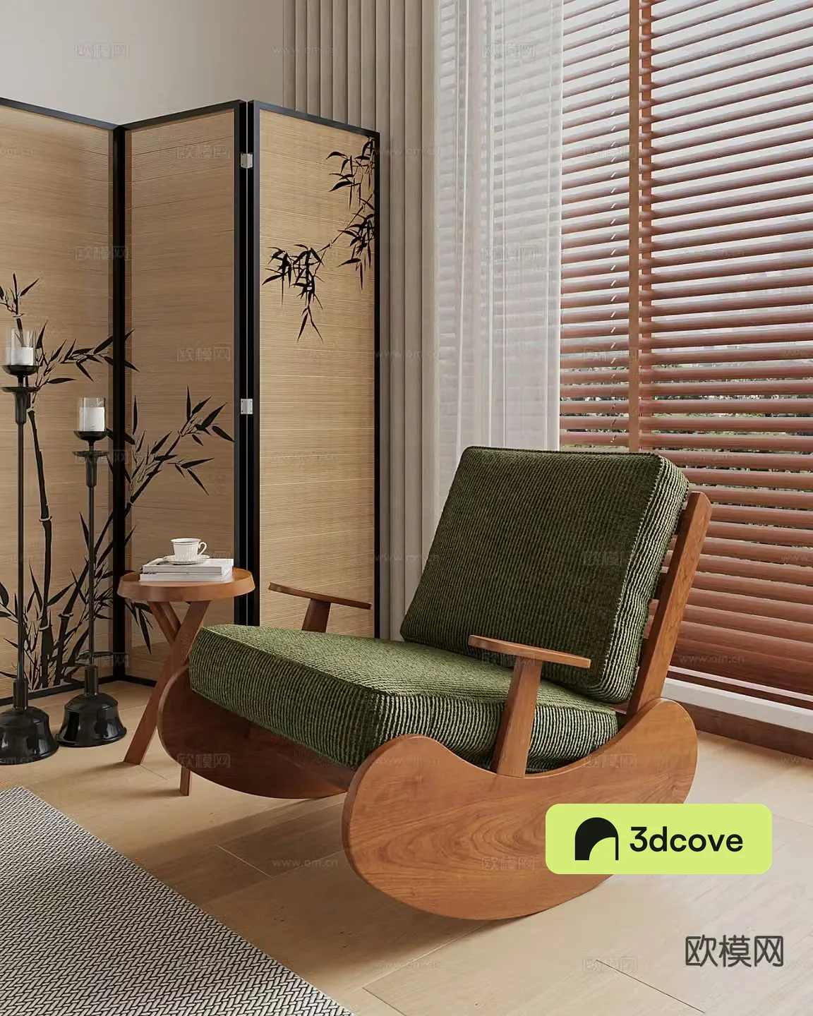 Medieval style retro chair rocking chair leisure chair