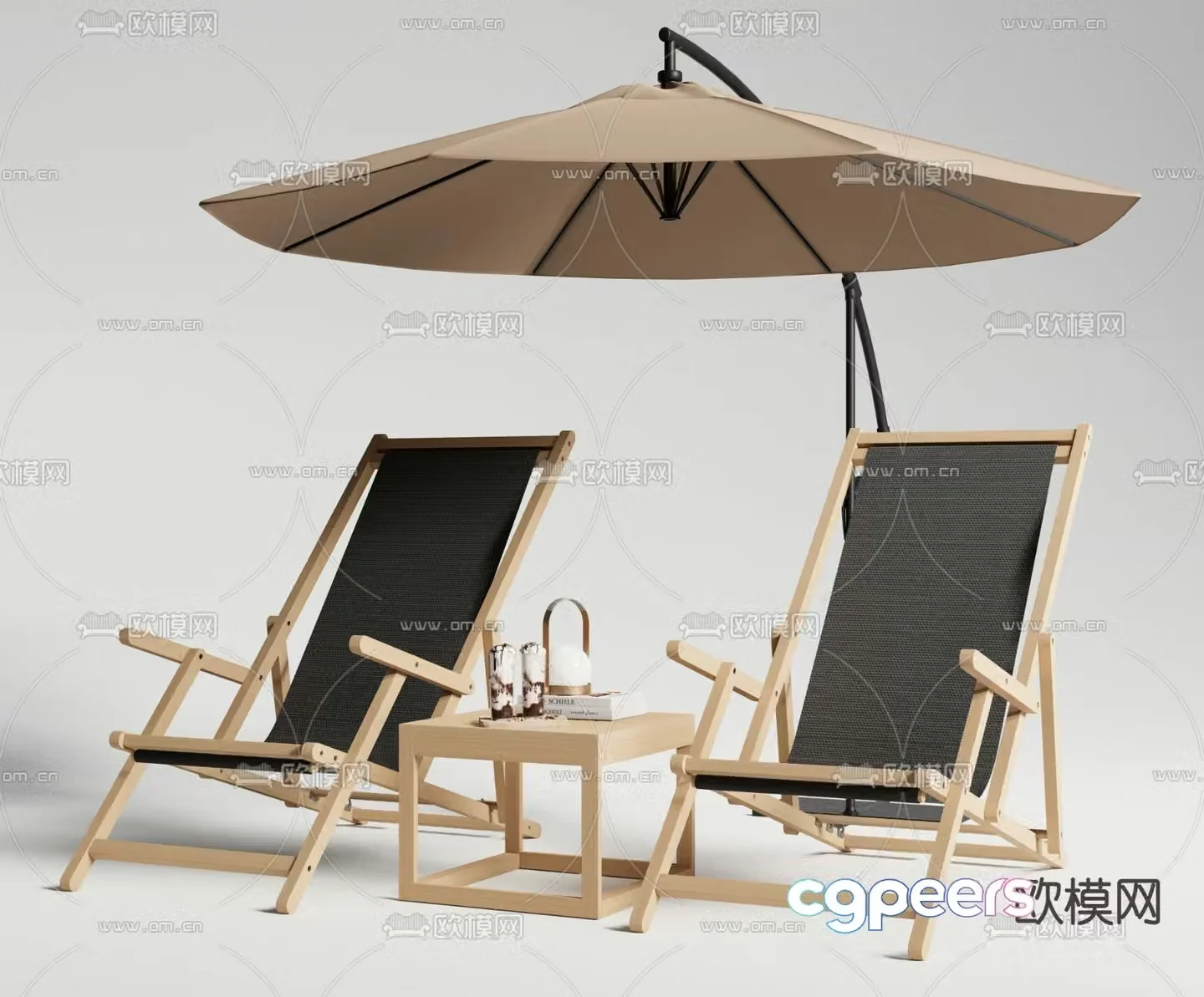 Modern outdoor chair 3d model