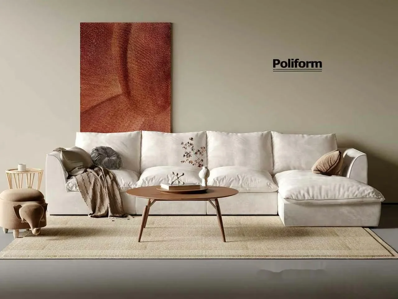 Modern Living Room 3D Model – 1386 – CORONA Render