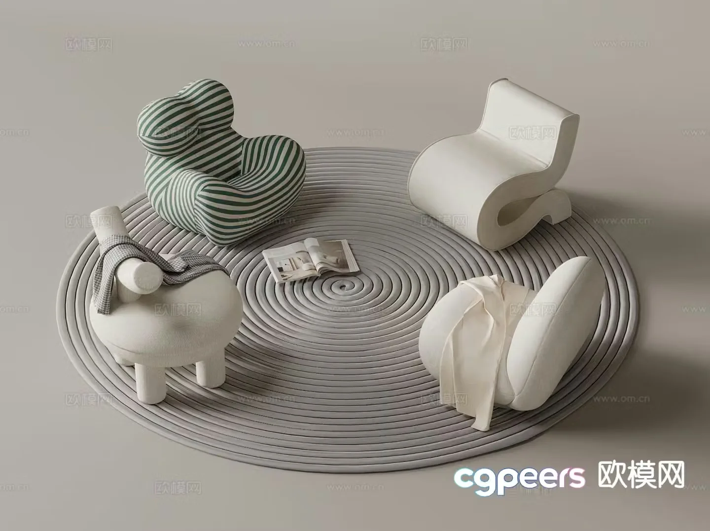 Leisure sofa 3d model