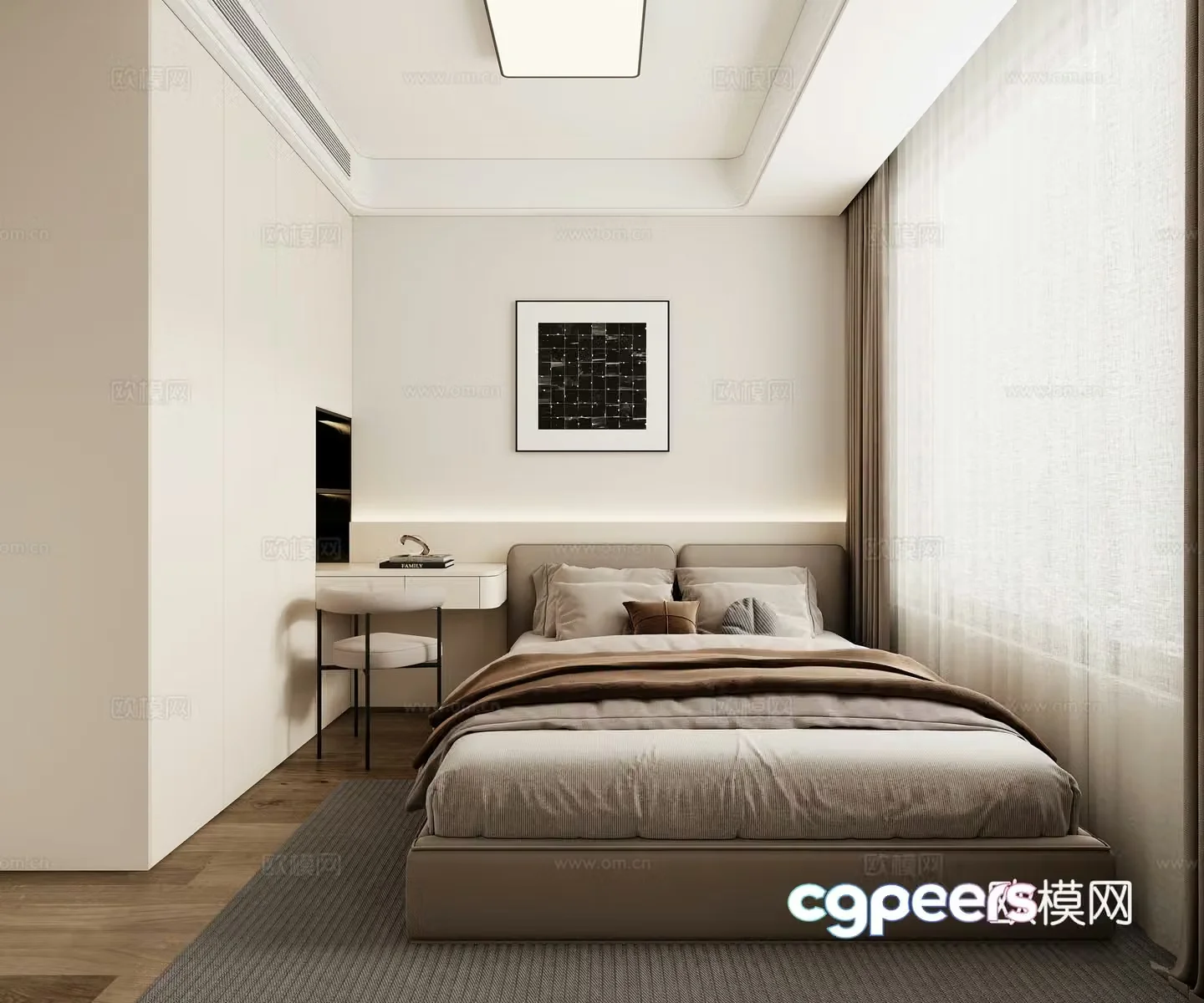 Modern bedroom 3d model