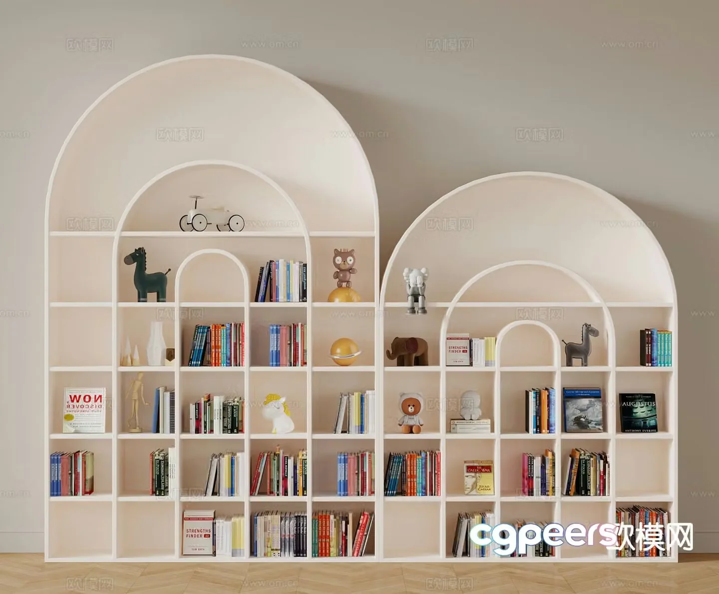 Modern children’s decorative cabinet children’s bookcase children’s cabinet 3d model