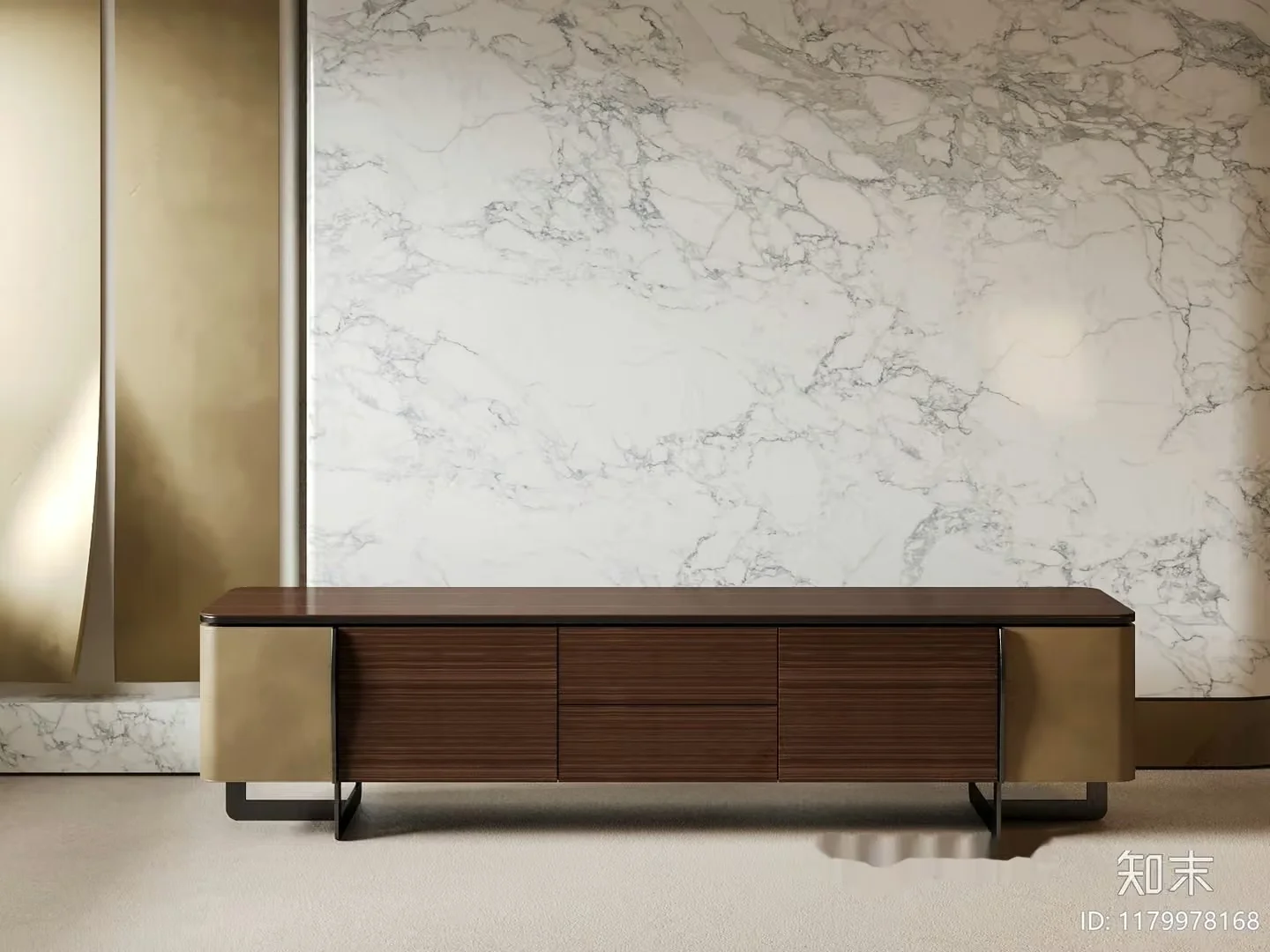 Modern Tv Stand 3D Model – 739 – VRAY Render