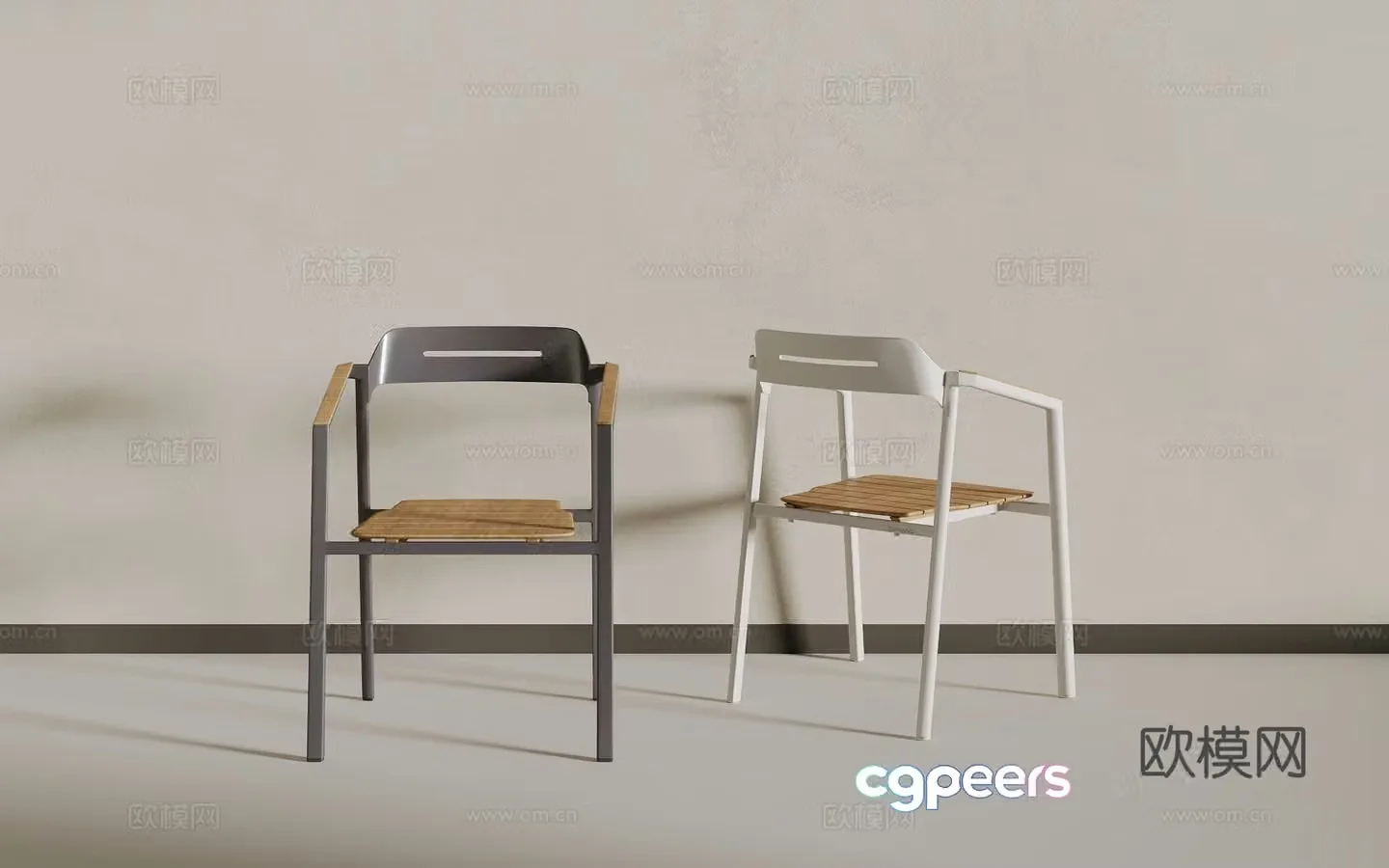 New Chinese single chair 3D model