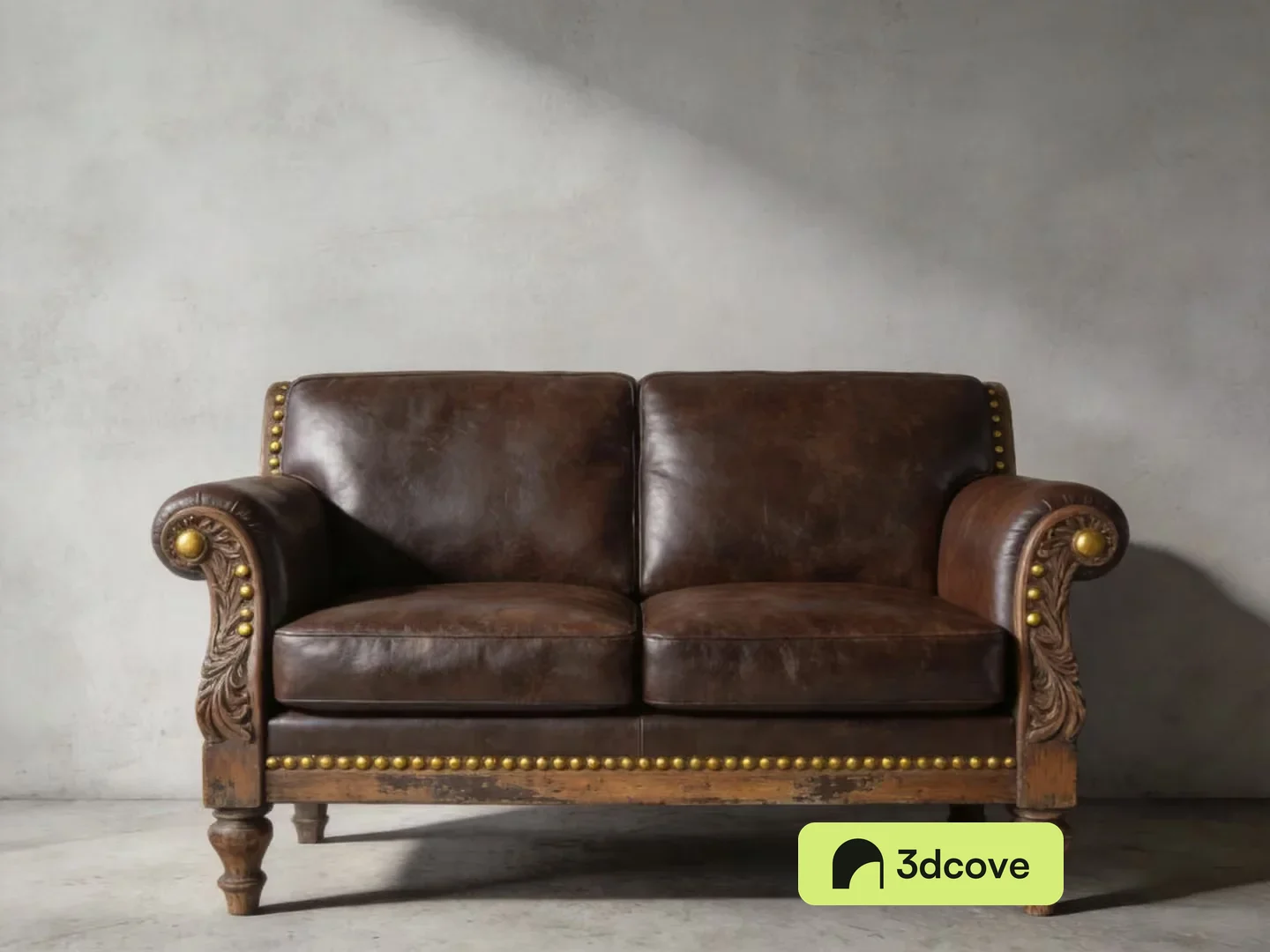 A Brown Leather Couch