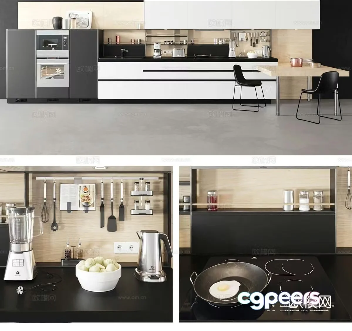 Modern cabinet 3d model