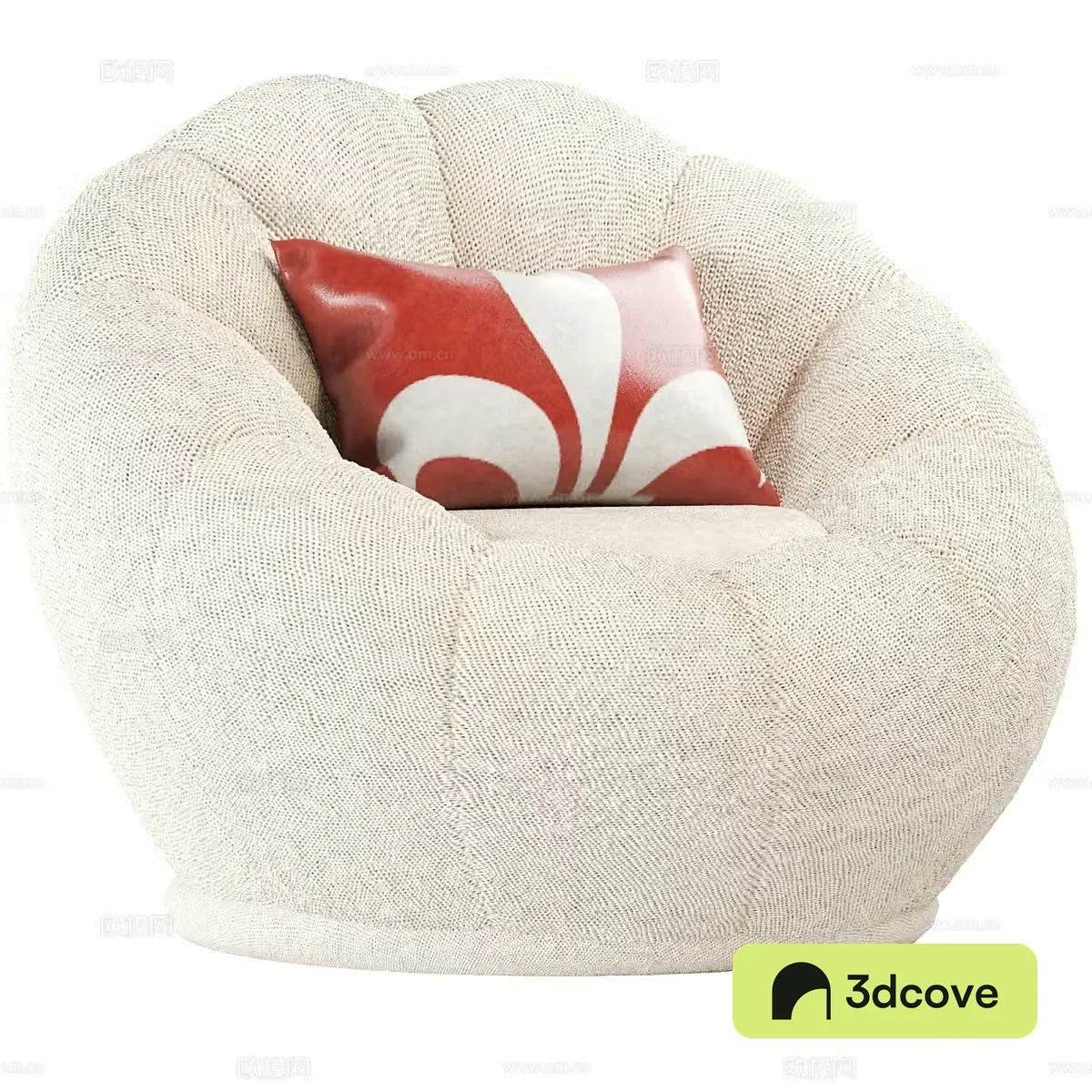 Modern cream style tulip casual sofa