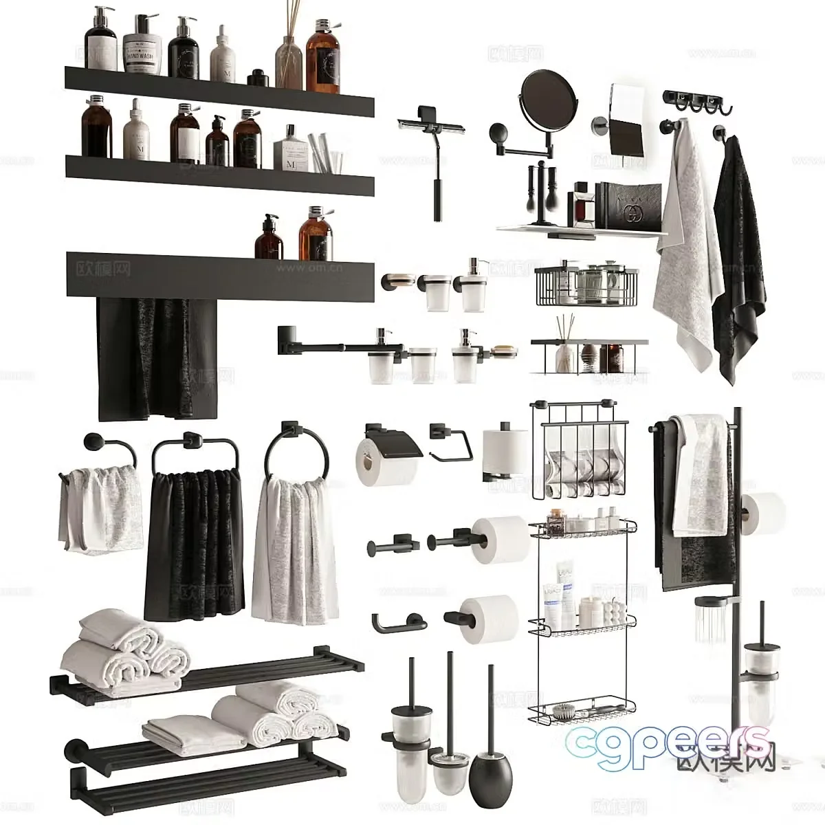 Bathroom accessories Wasserkraft3d model