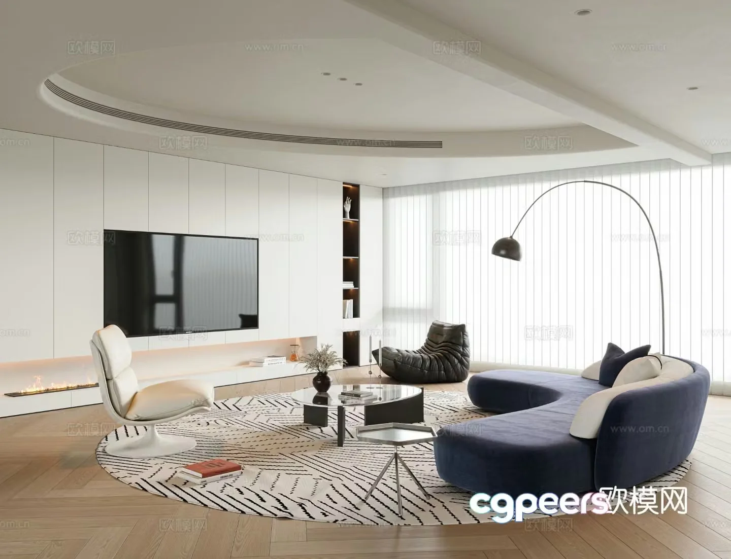 Italian living room 3d model