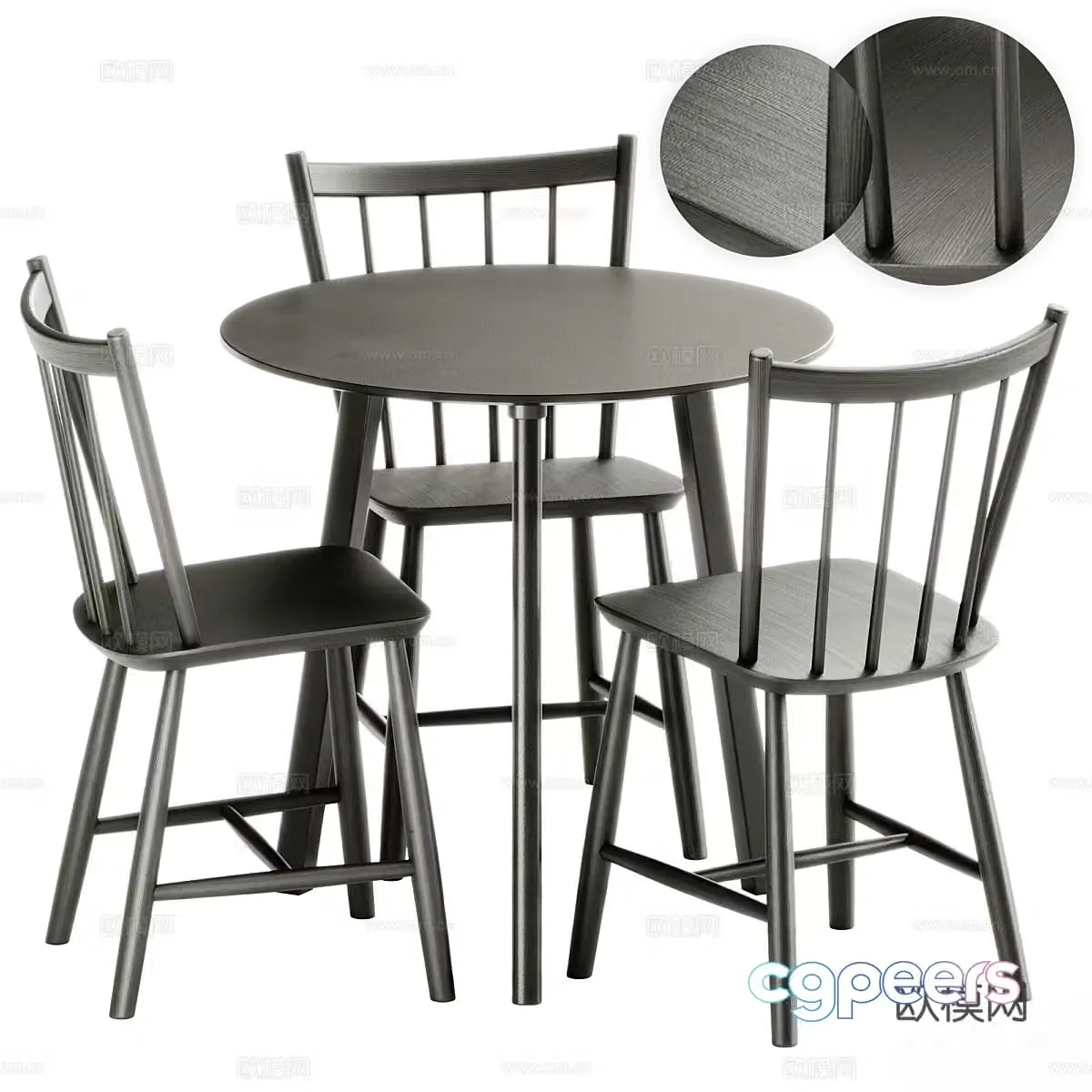 Modern new Chinese casual table and chairs coffee table 3d model