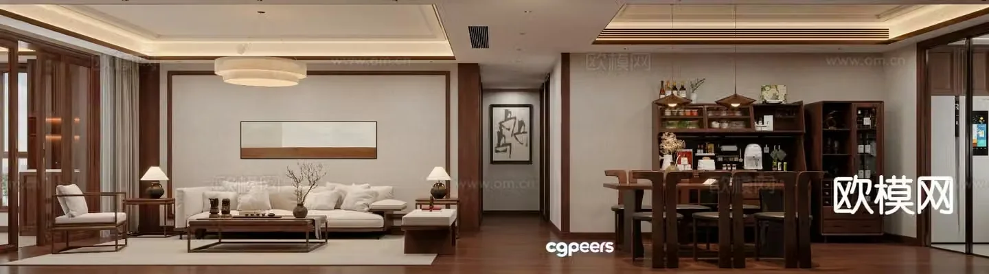 New Chinese restaurant 3D model