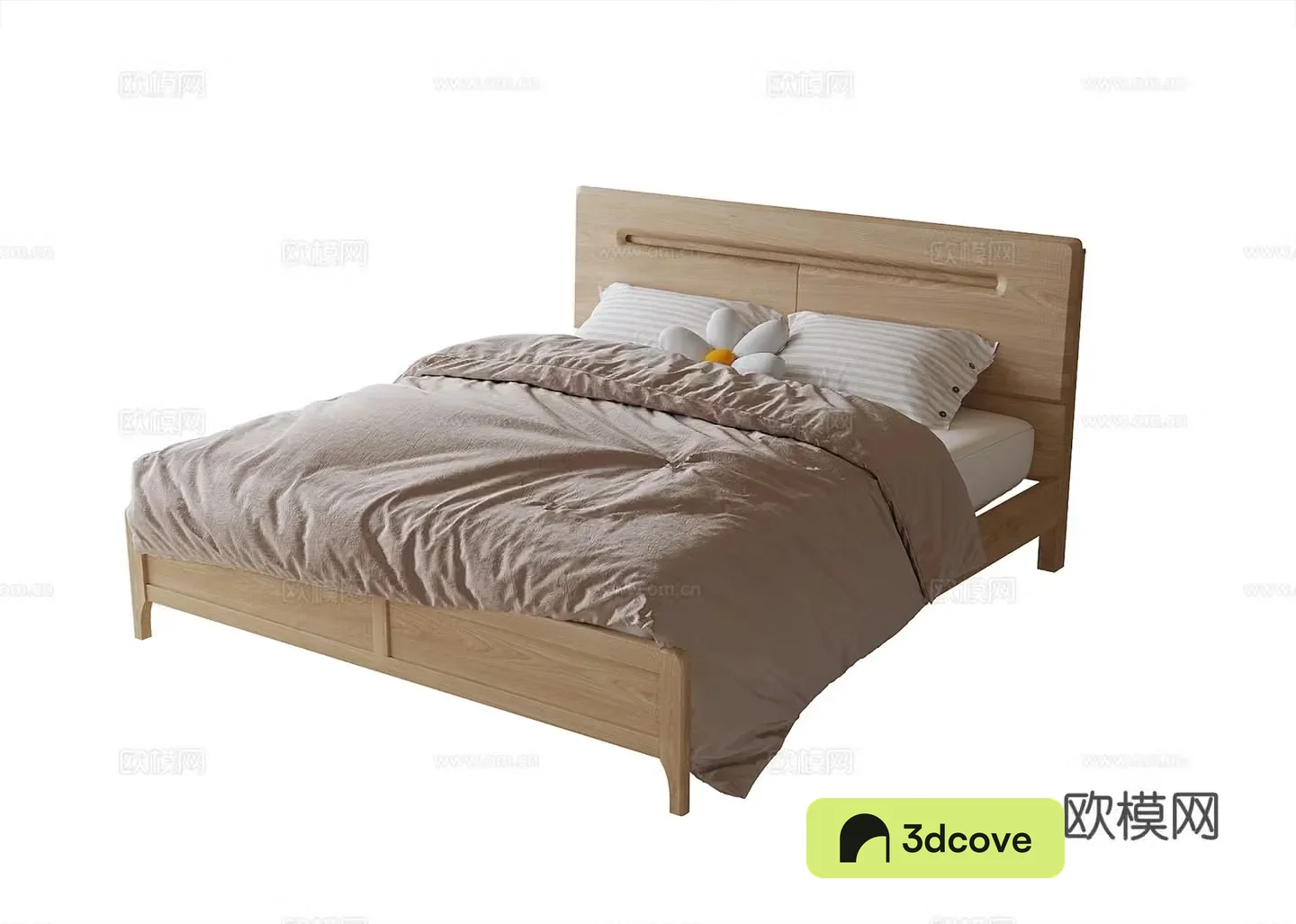 Modern solid wood children’s bed