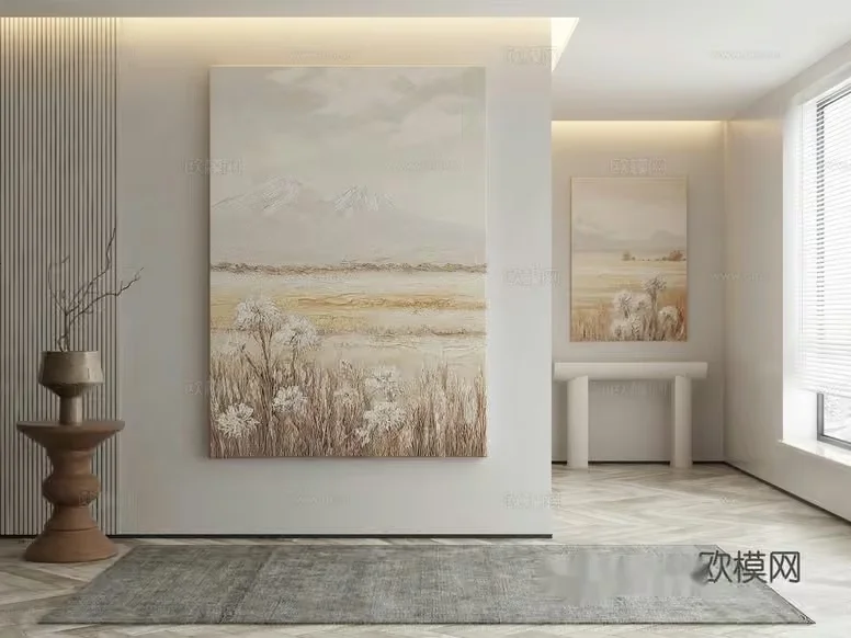 Modern Minimalist Room 3D Model – 13292 – VRAY Render