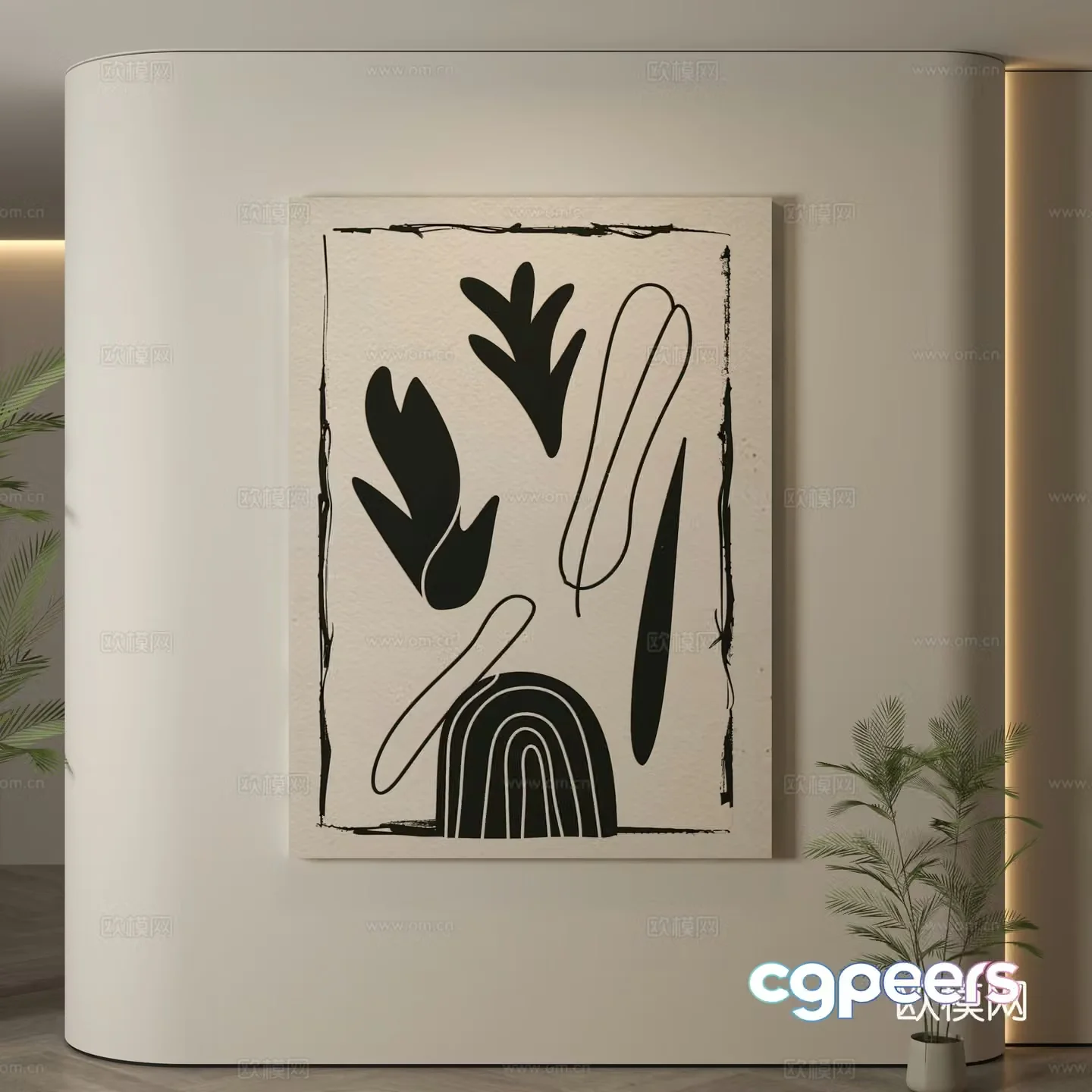 Modern hanging paintings Italian hanging paintings Simple hanging paintings Hanging paintings Decorative paintings 3D model
