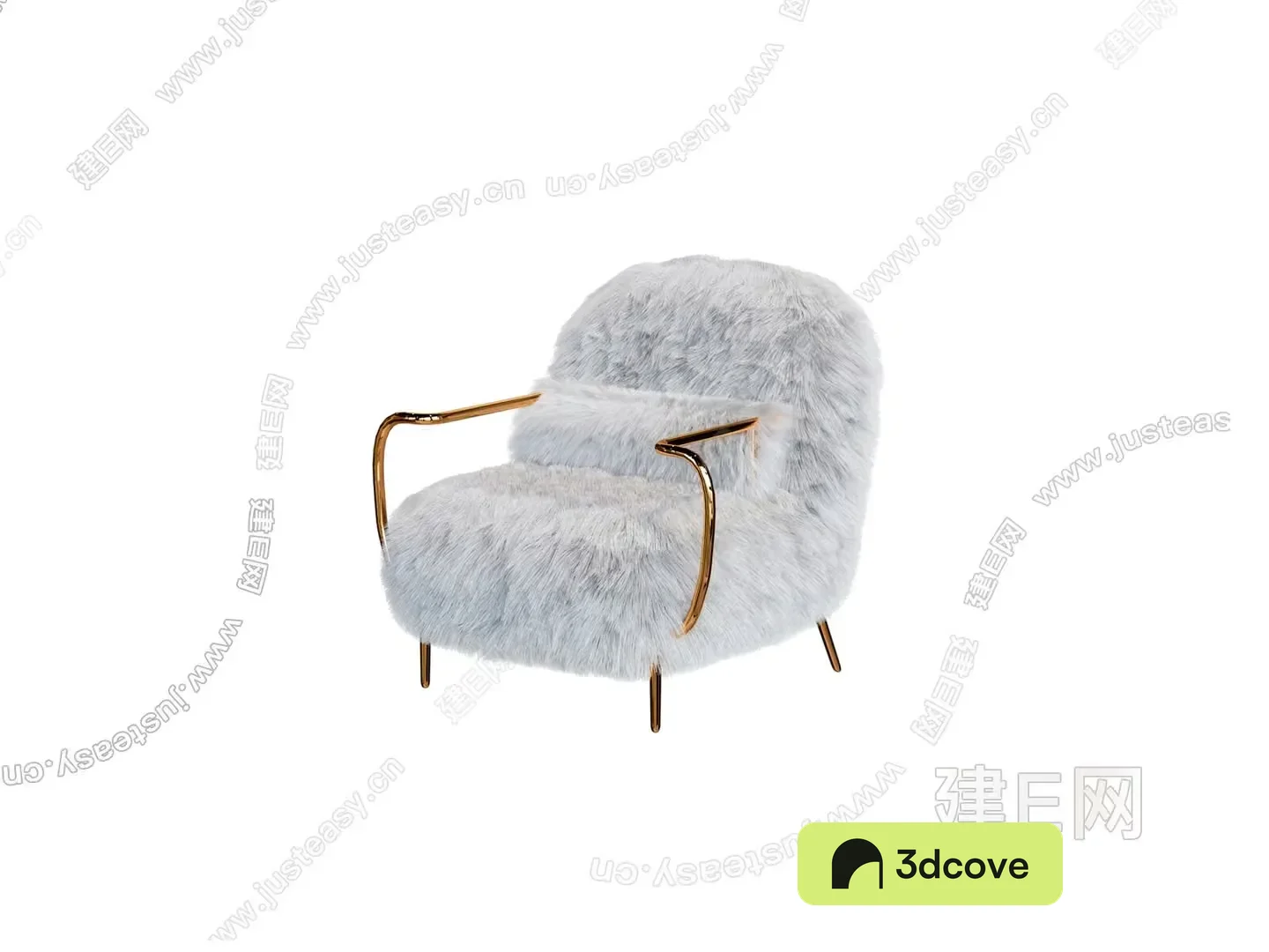 White Fur Chair