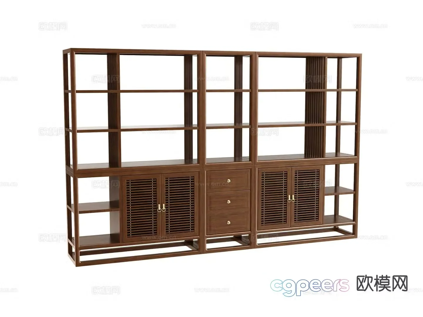 Bookcase shelf 3d model