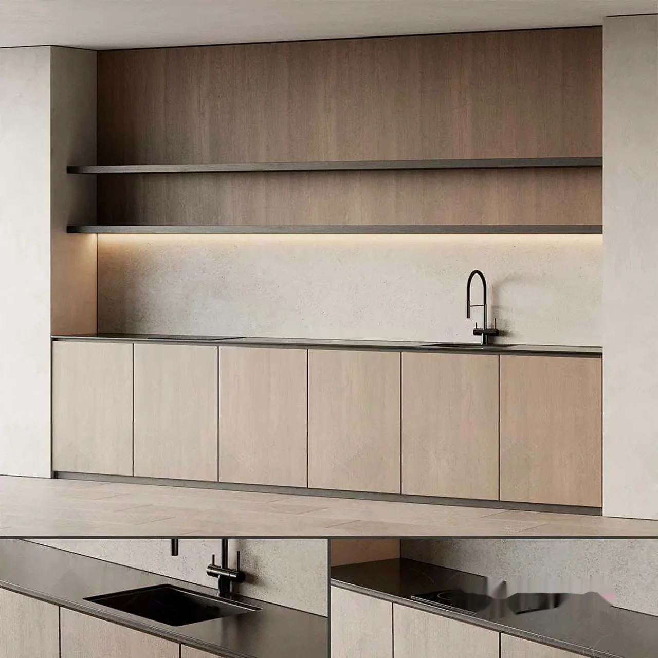 Modern Kitchen 3D Model – 16898 – VRAY Render