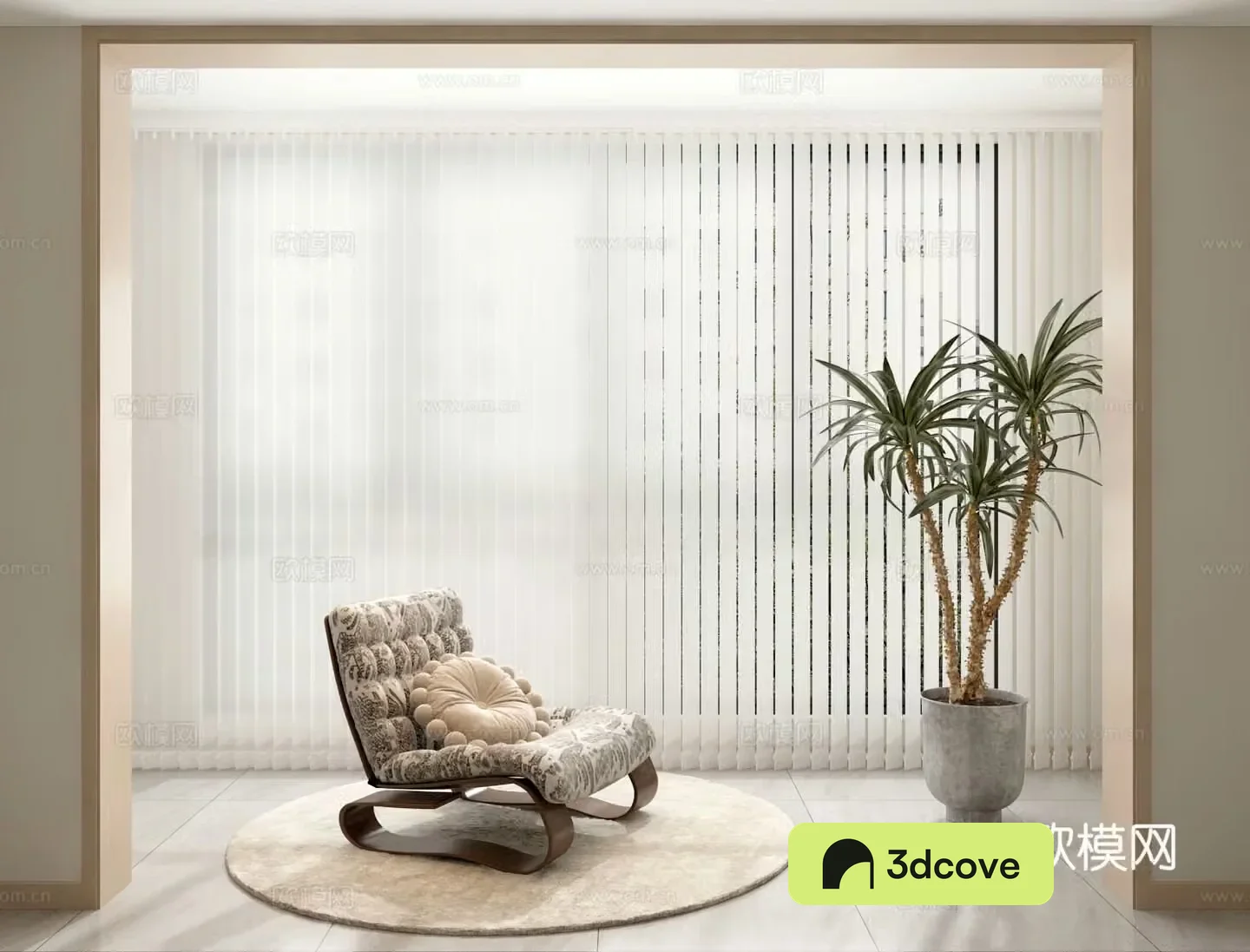 Modern balcony casual sofa dream curtain