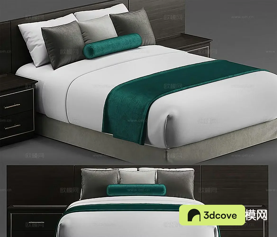 Simple double bed