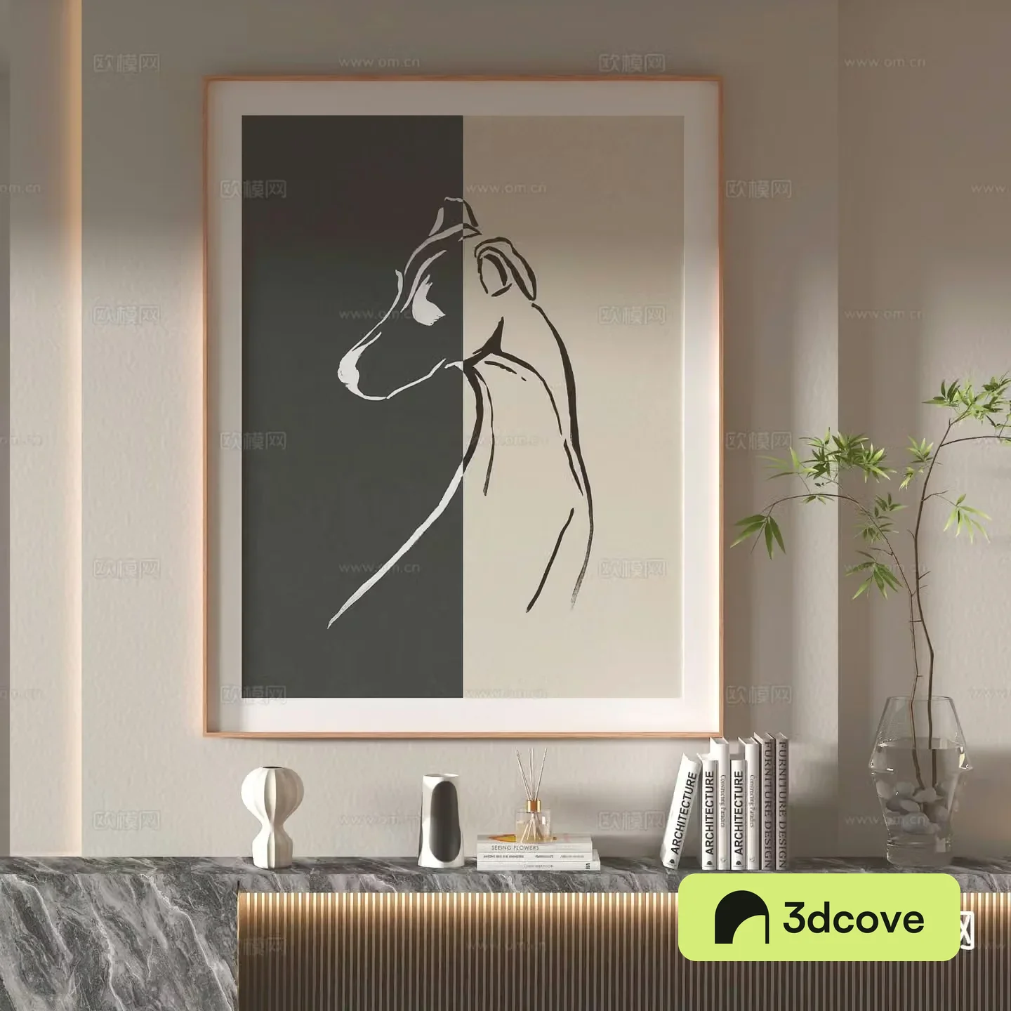 Wabi-sabi painting decorative painting art painting hanging painting