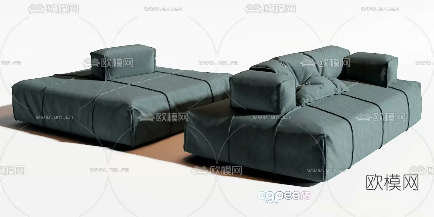 BAXTER leisure sofa 3d model